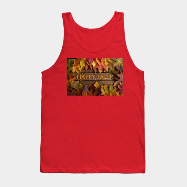 Happy Fall Tank Top by Elusive Edamame